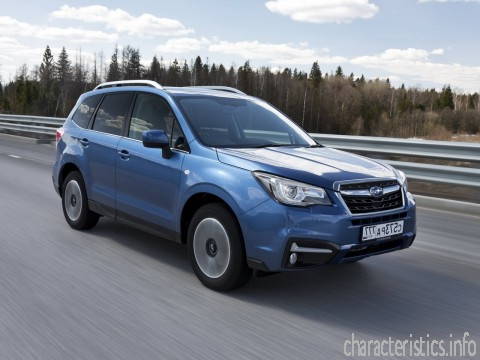 SUBARU Generacja
 Forester IV (SJ) Restyling II 2.5 (171hp) 4x4 Charakterystyka techniczna
