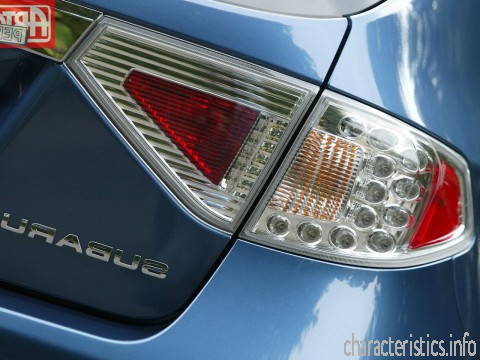 SUBARU Generacja
 Impreza III Hatchback 2.5i (170Hp) Charakterystyka techniczna
